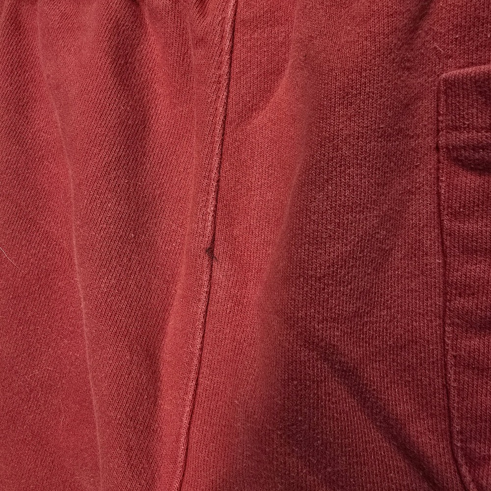 Champion Reverse Weave Shorts Mens XL Red Big Logo Cut Off Raw Hem Sweat Shorts - Picture 12 of 14